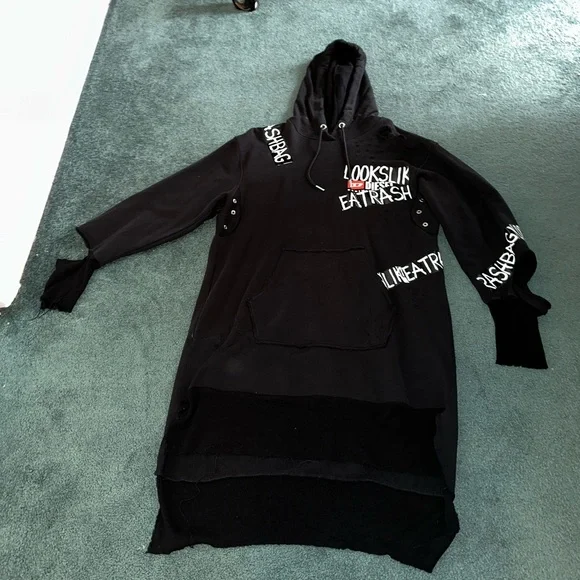 Diesel Dresses Diesel Oversized Hoodie Dress Size Sm Poshmark